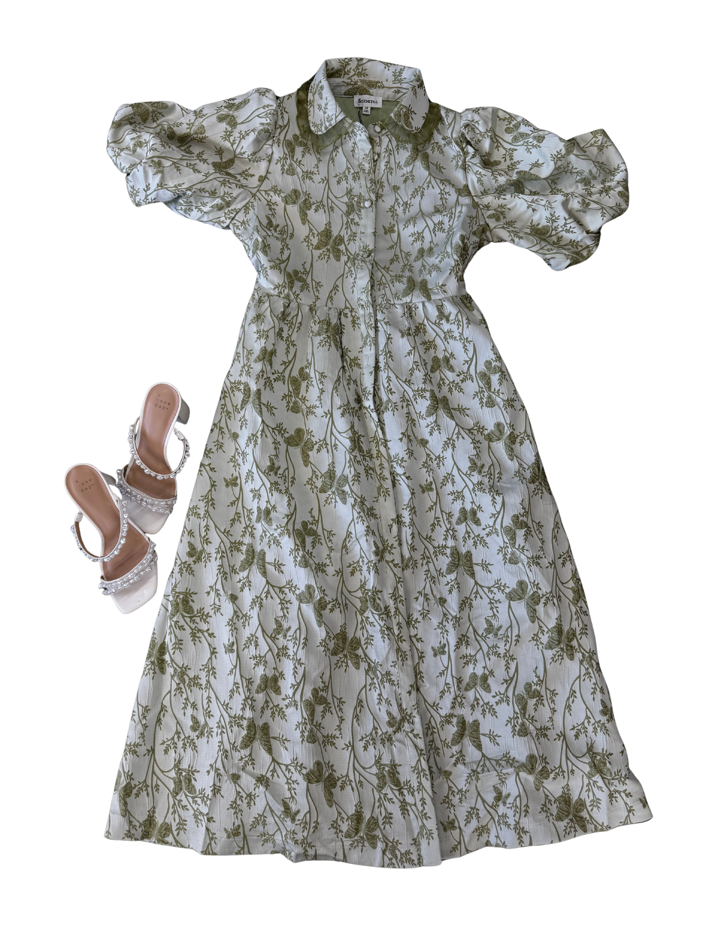 The Butterfly Garden Midi in Sage