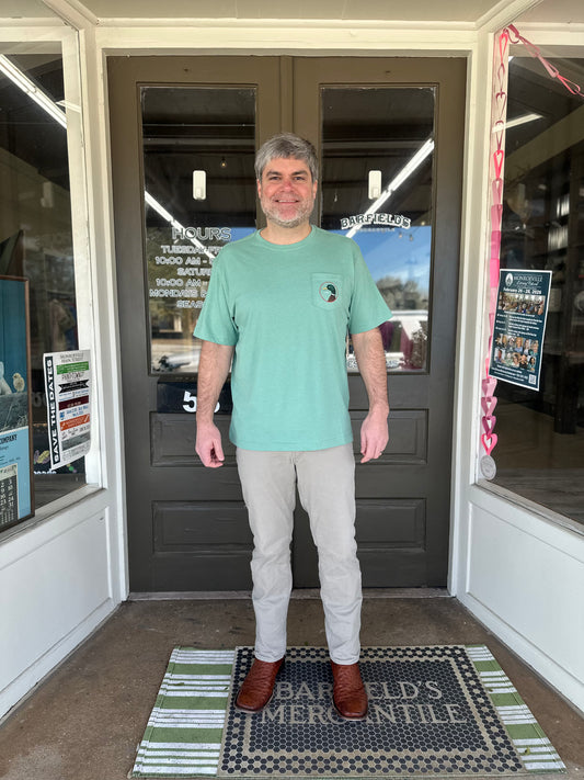 Duckhead Logo T-shirt in Aspen Green Heather