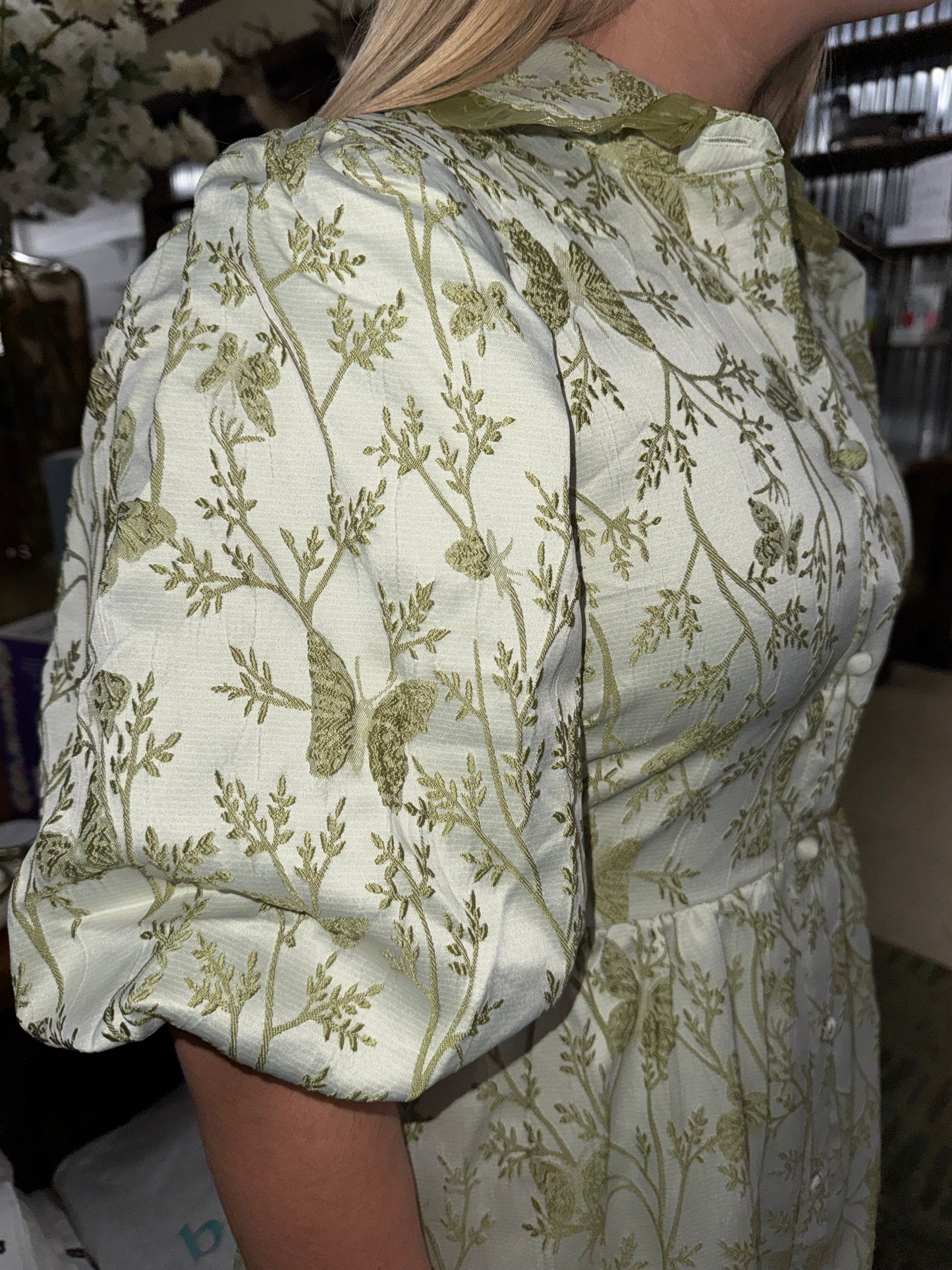 The Butterfly Garden Midi in Sage