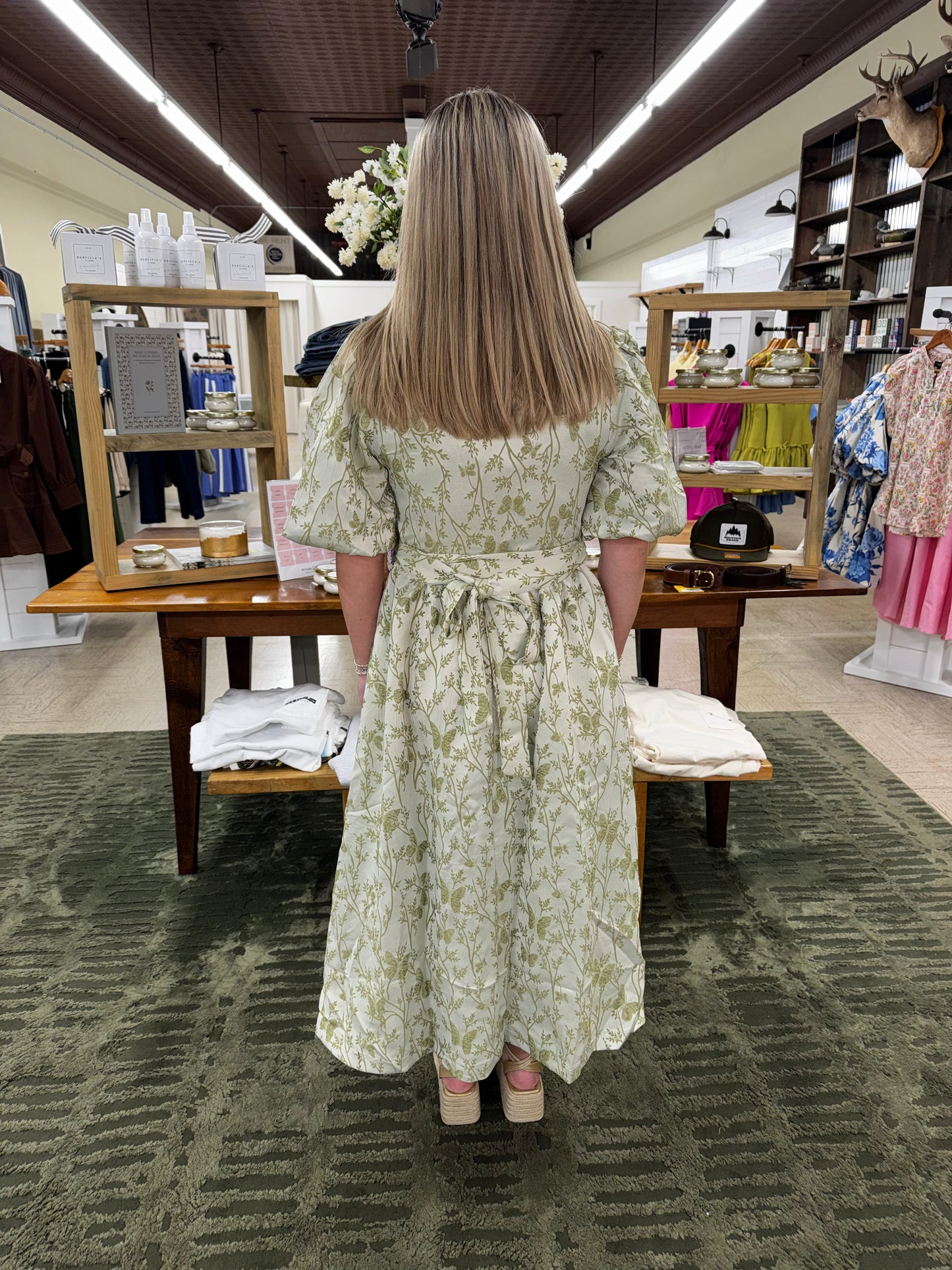 The Butterfly Garden Midi in Sage