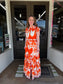 Savannah Sunset Tiered Maxi Dress