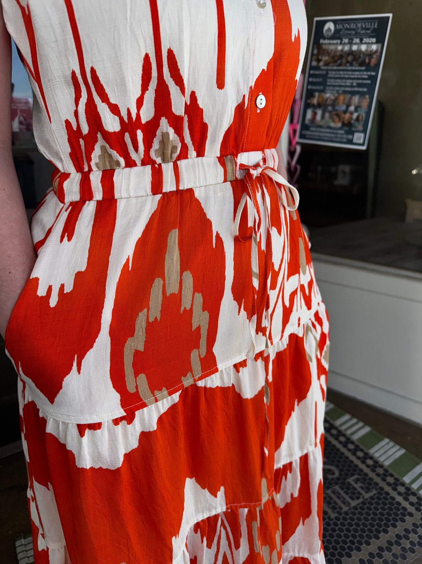 Savannah Sunset Tiered Maxi Dress