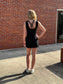 Blake Athletic Romper in Black