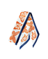 The Mariposa Twilly in Orange & Navy