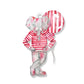 Red Elephant Acrylic Bottle Charm / Ornament