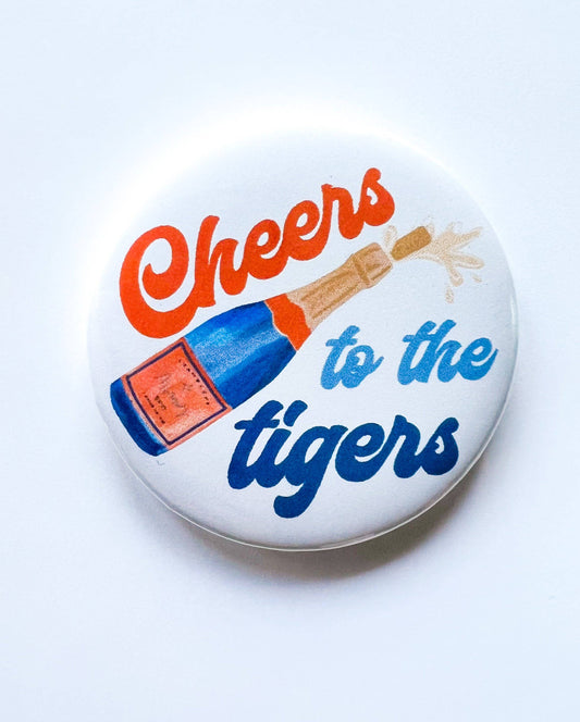 Cheers Tigers Button (navy)