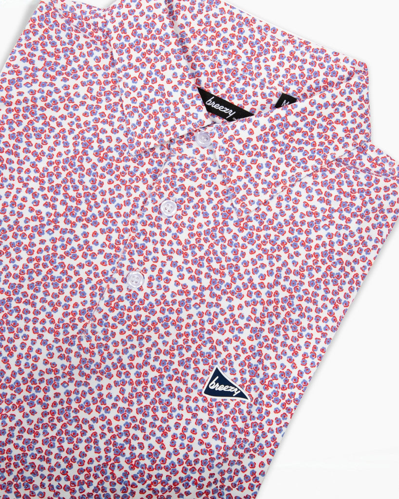 Flower Petals Golf Polo