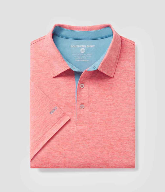 Grayton Heathered Polo - Starburst