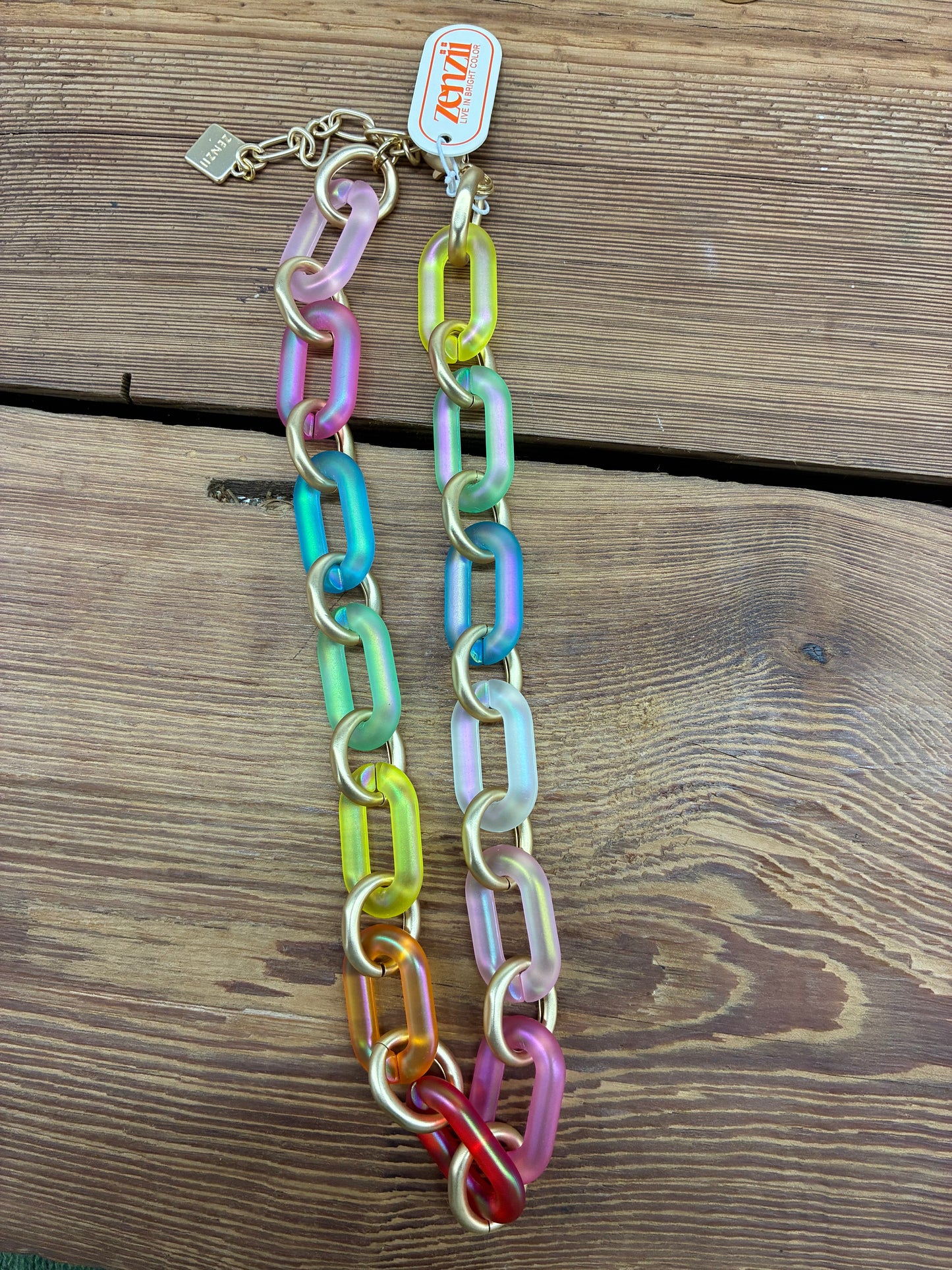 The Margot Link Necklace in Bright Multicolor