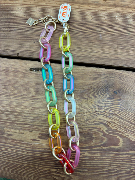 The Margot Link Necklace in Bright Multicolor
