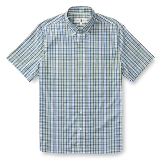 Cobble Plaid SS Performance Poplin Sport Shirt