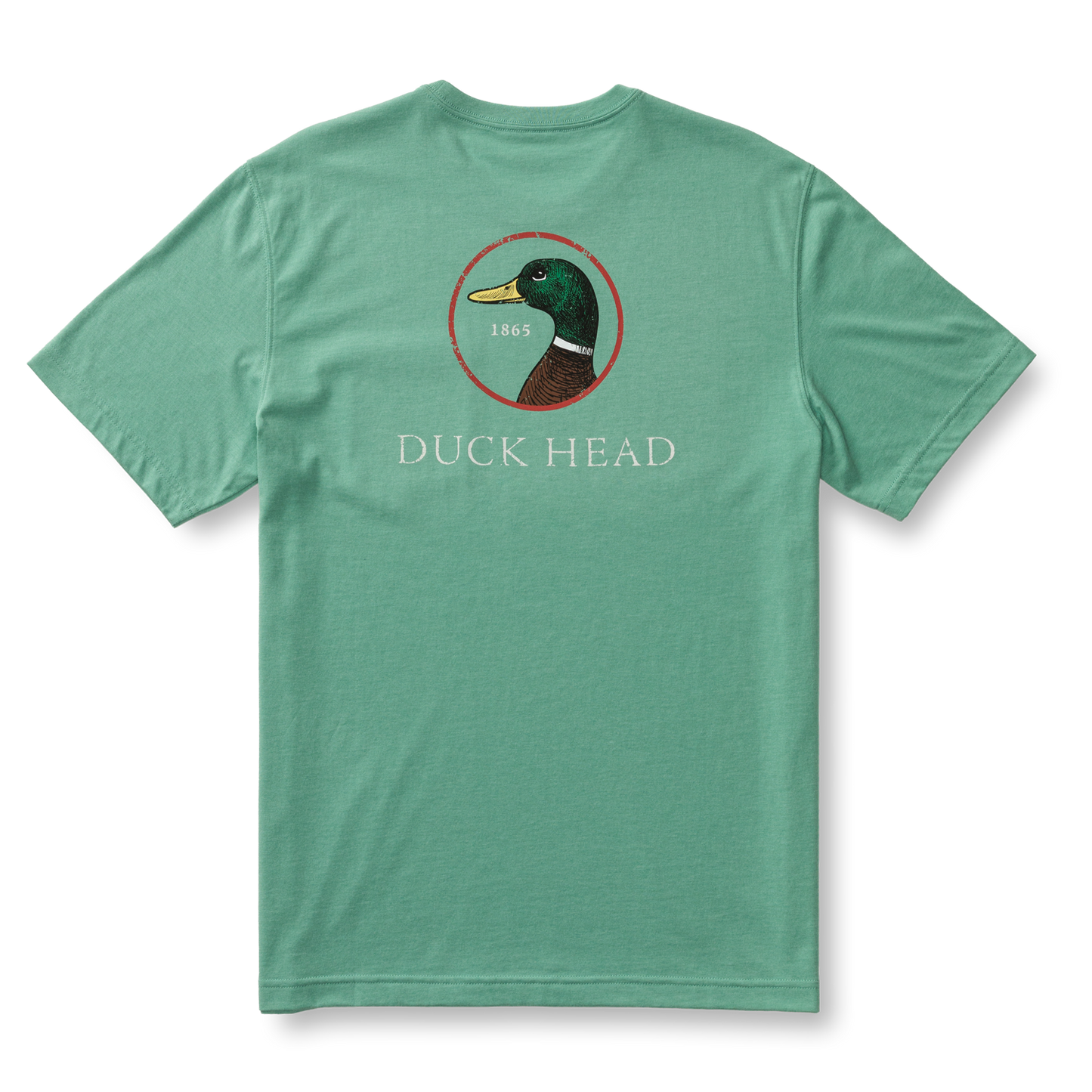 Duckhead Logo T-shirt in Aspen Green Heather