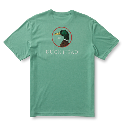 Duckhead Logo T-shirt in Aspen Green Heather
