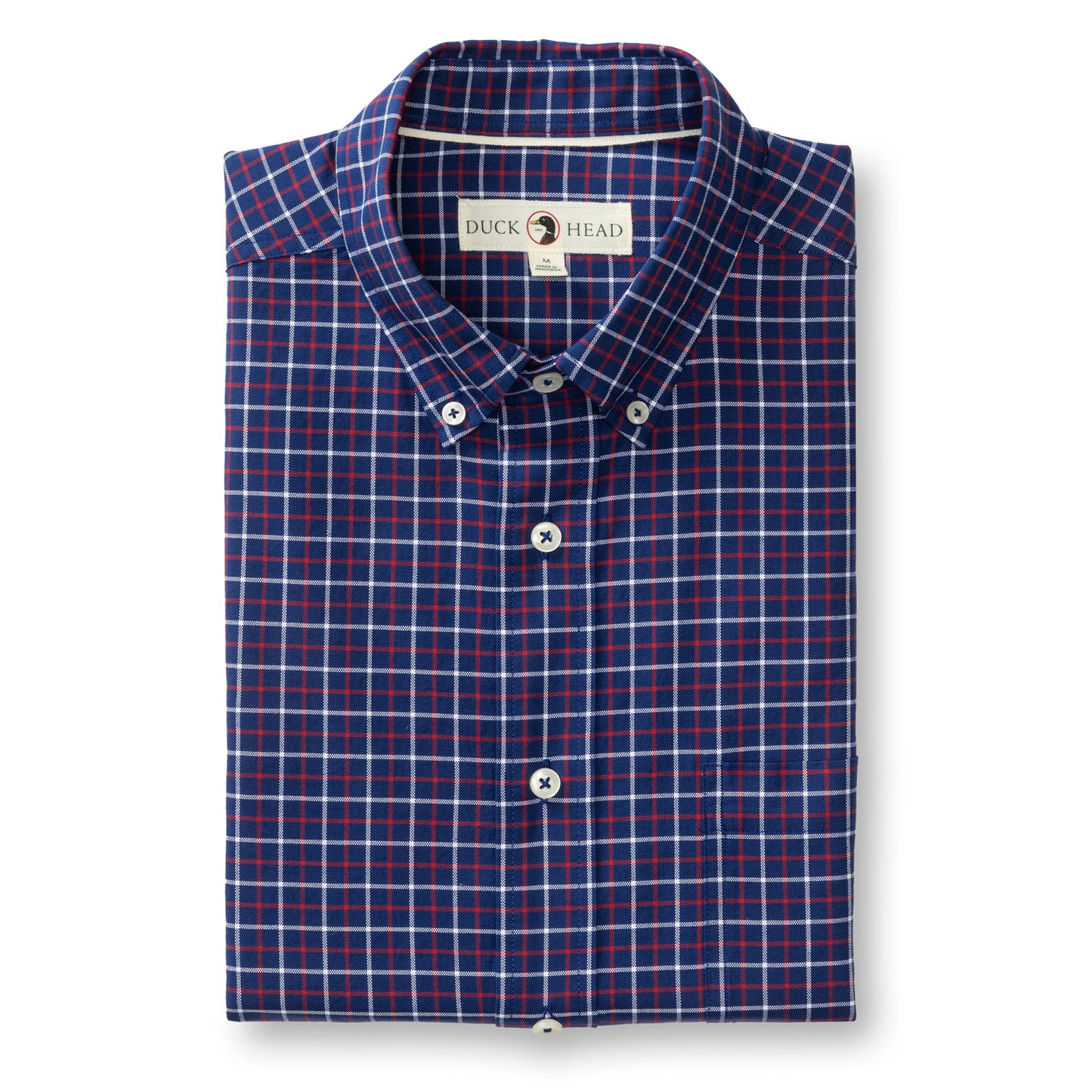 Kline Plaid Cotton Oxford Sport Shirt in Beacon Blue