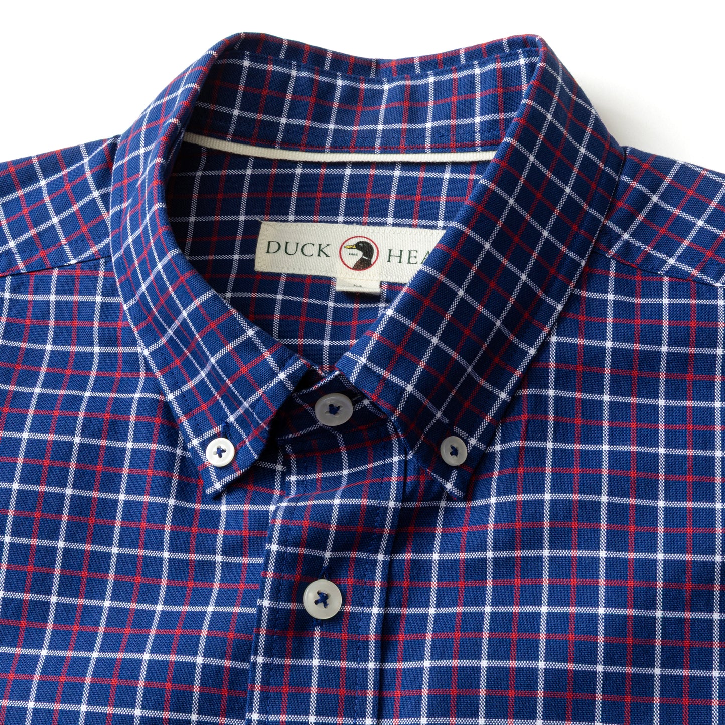 Kline Plaid Cotton Oxford Sport Shirt in Beacon Blue