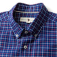 Kline Plaid Cotton Oxford Sport Shirt in Beacon Blue
