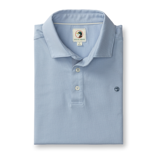 Hanover Pima Cotton Polo in Light Blue