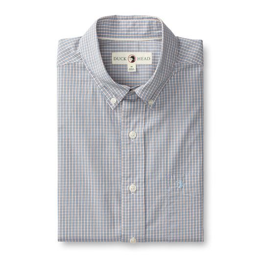 Ferry Plaid Cotton Poplin Sport Shirt