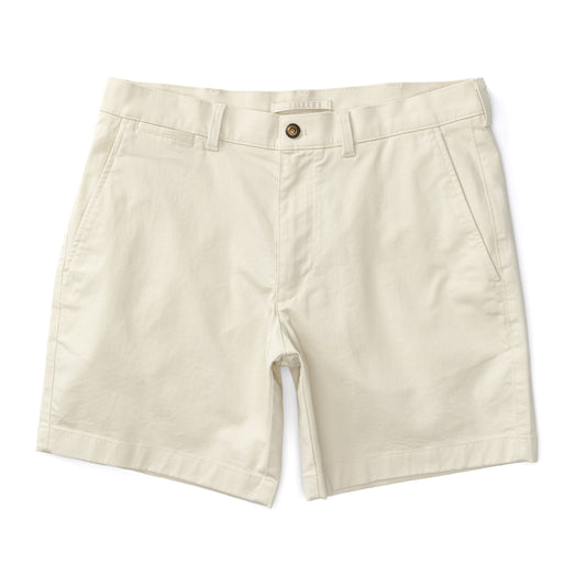 Gold School Chino Short Big Gold Patch in Stone