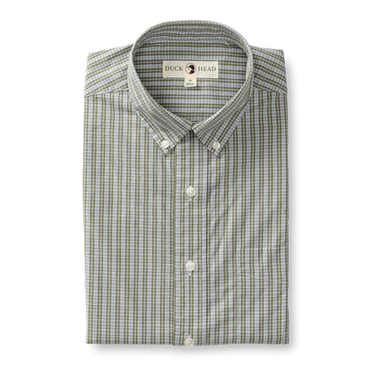 Stirling Plaid Cotton Poplin Shirt LS
