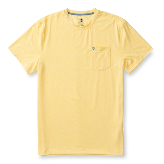 Windward Performance T-Shirt in Pale Yellow Heather
